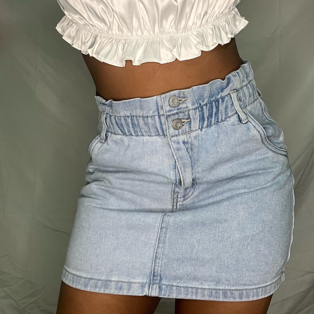 Pacsun Light Blue Denim Skirt